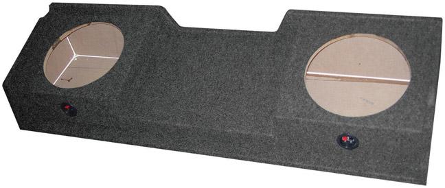 QPOWER GMC12 DF Empty Woofer Box Gmc Xcab 99-06 Downfiring 2 (12 INCH)