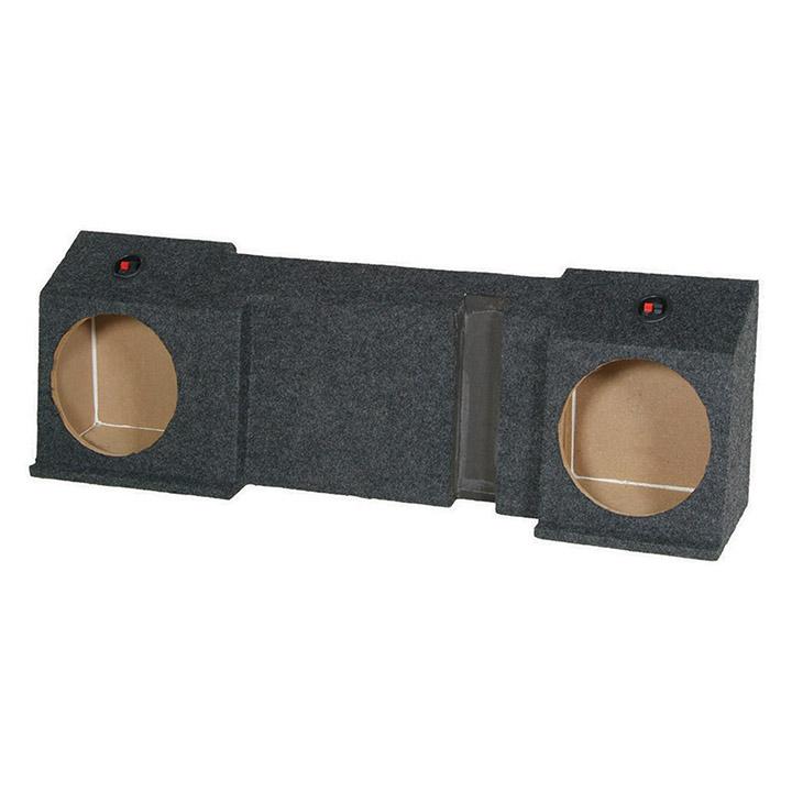 QPOWER GMC AVALANCHE10 Empty Woofer Box (df) Chevy Avalanche (2) 10 INCH Under Seat Downfire - High quality product image showing QPOWER GMC AVALANCHE10 Empty Woofer Box (df) Chevy Avalanche (2) 10 INCH Under Seat Downfire details and features