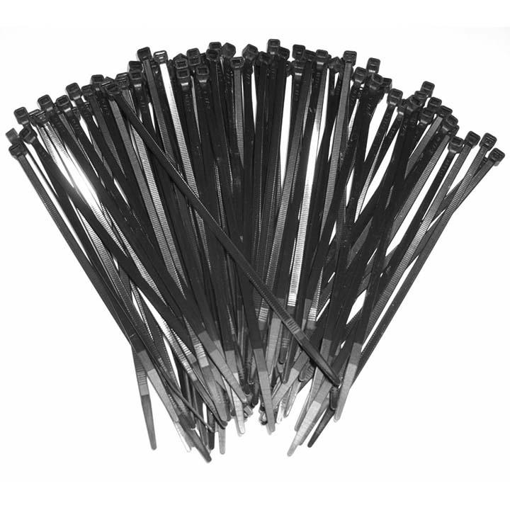 XSCORPION CT15 15 INCH Black Wire Ties (100 Pcs)