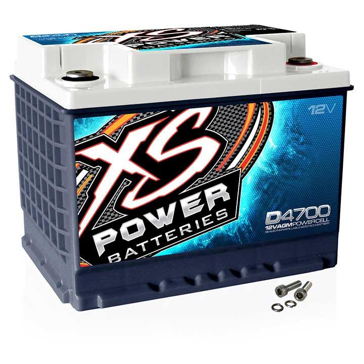 XS POWER D4700 2000/3000w 12v Bci Group 47 Agm Battery 50ah
