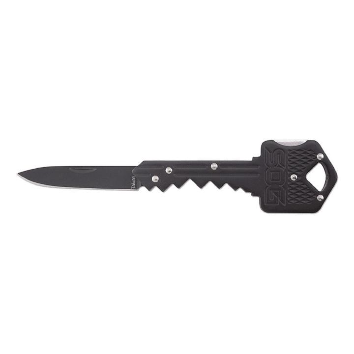 SOG KEY-101 Key Knife - With 1.5 INCH Folding Drop Point Blade - Black - High quality product image showing SOG KEY-101 Key Knife - With 1.5 INCH Folding Drop Point Blade - Black details and features