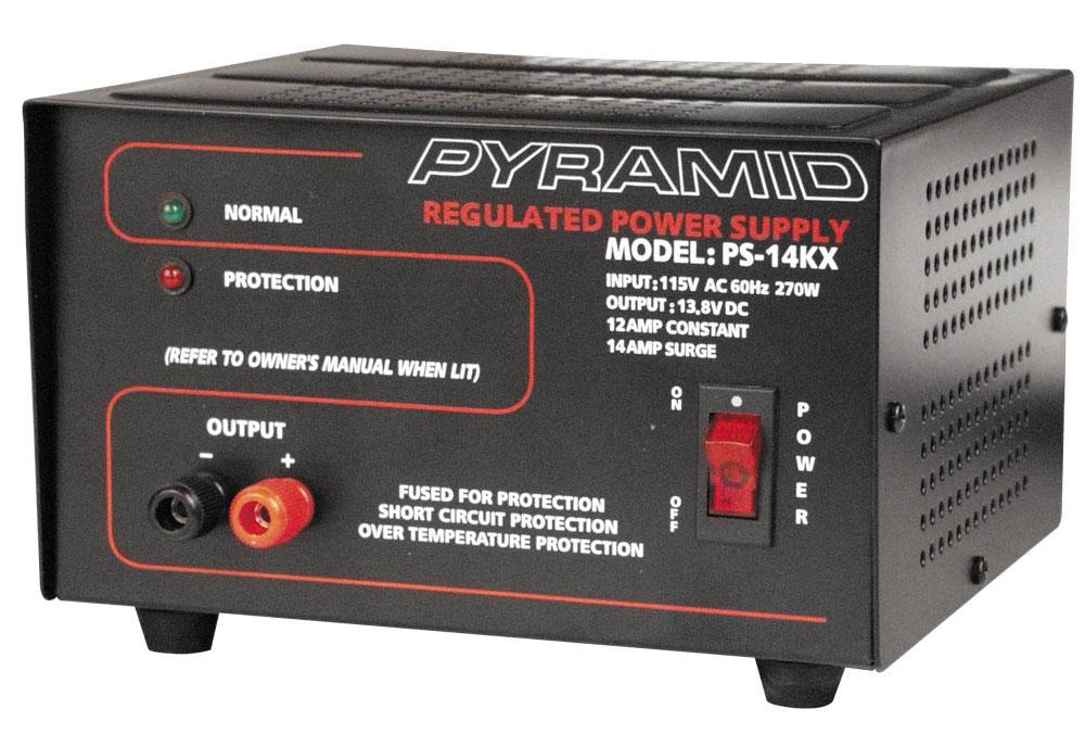 PYRAMID PS14KX Power Supply 14 Amp With Protection - High quality product image showing PYRAMID PS14KX Power Supply 14 Amp With Protection details and features