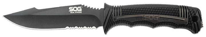 SOG SS1003-CP Seal Strike - Black Tini Knife W/4.9 INCH Fixed - High quality product image showing SOG SS1003-CP Seal Strike - Black Tini Knife W/4.9 INCH Fixed details and features