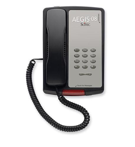 SCITEC AEGIS-P-08BK 80002 Aegis Single Line Phone - High quality product image showing SCITEC AEGIS-P-08BK 80002 Aegis Single Line Phone details and features