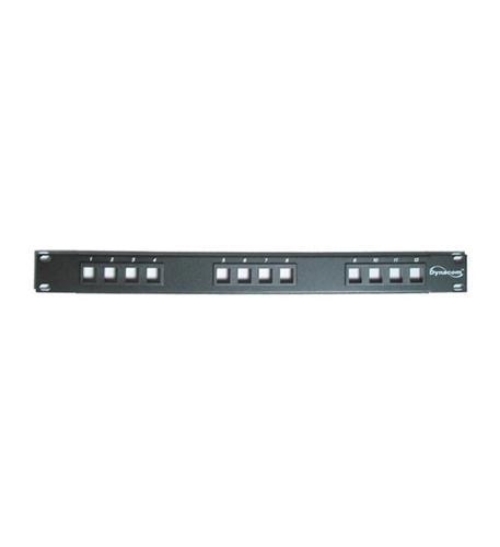 DYNACOM 2013-12MJP BLANK PATCH PANEL 12 PORT, 1RU - High quality product image showing DYNACOM 2013-12MJP BLANK PATCH PANEL 12 PORT, 1RU details and features