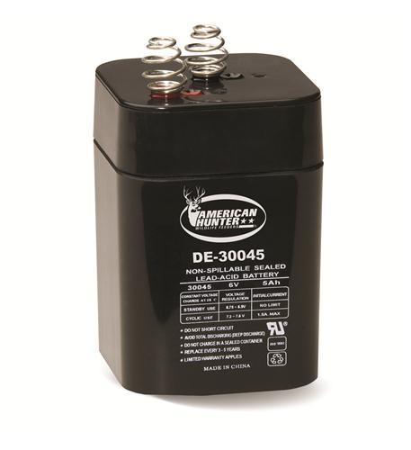 AMERICAN HUNTER DE-30045 6V 5A Spring Top Rechargable Battery