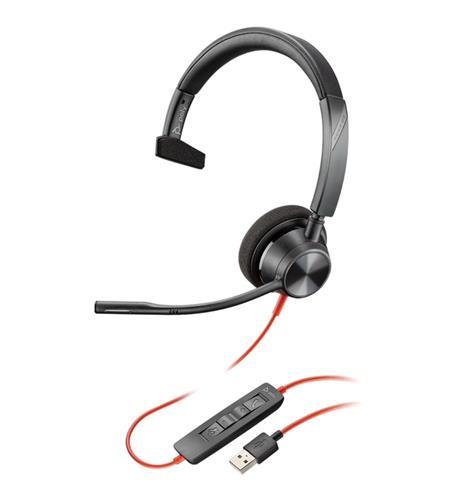 PLANTRONICS 213928-101 BLACKWIRE 3310 USB-A SINGLE EAR