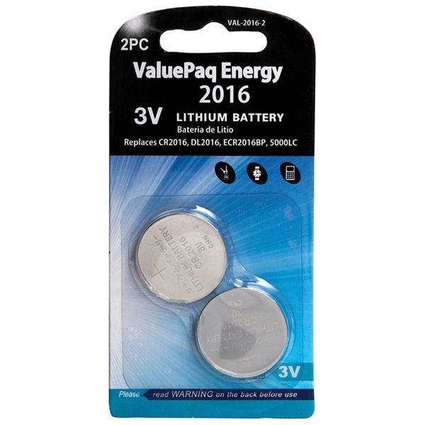 DANTONA VAL-2016-2 ValuePaq Energy 2016 Lithium Coin Cell Batteries, 2 pk - High quality product image showing DANTONA VAL-2016-2 ValuePaq Energy 2016 Lithium Coin Cell Batteries, 2 pk details and features