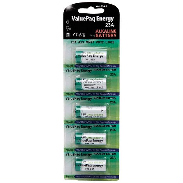 DANTONA VAL-23A-5 ValuePaq Energy 23A Alkaline Cylindrical Batteries, 5 pk - High quality product image showing DANTONA VAL-23A-5 ValuePaq Energy 23A Alkaline Cylindrical Batteries, 5 pk details and features