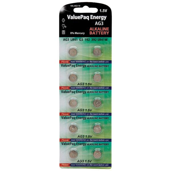 DANTONA VAL-AG3-10 ValuePaq Energy AG3 Alkaline Button Cell Batteries, 10 Pack - High quality product image showing DANTONA VAL-AG3-10 ValuePaq Energy AG3 Alkaline Button Cell Batteries, 10 Pack details and features