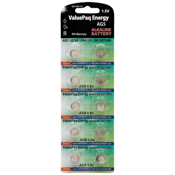 DANTONA VAL-AG5-10 ValuePaq Energy AG5 Alkaline Coin Cell Batteries, 10 Pack - High quality product image showing DANTONA VAL-AG5-10 ValuePaq Energy AG5 Alkaline Coin Cell Batteries, 10 Pack details and features