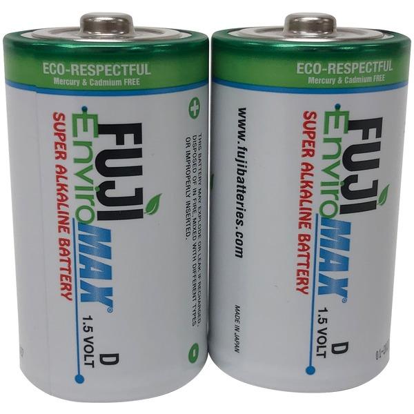 FUJIFILM 4100BP2 EnviroMax D Super Alkaline Batteries, 2 pk - High quality product image showing FUJIFILM 4100BP2 EnviroMax D Super Alkaline Batteries, 2 pk details and features