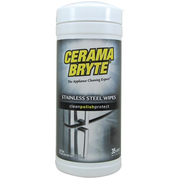 CERAMA BRYTE 48635 Stainless Steel Cleaning Wipes, 35-ct - High quality product image showing CERAMA BRYTE 48635 Stainless Steel Cleaning Wipes, 35-ct details and features