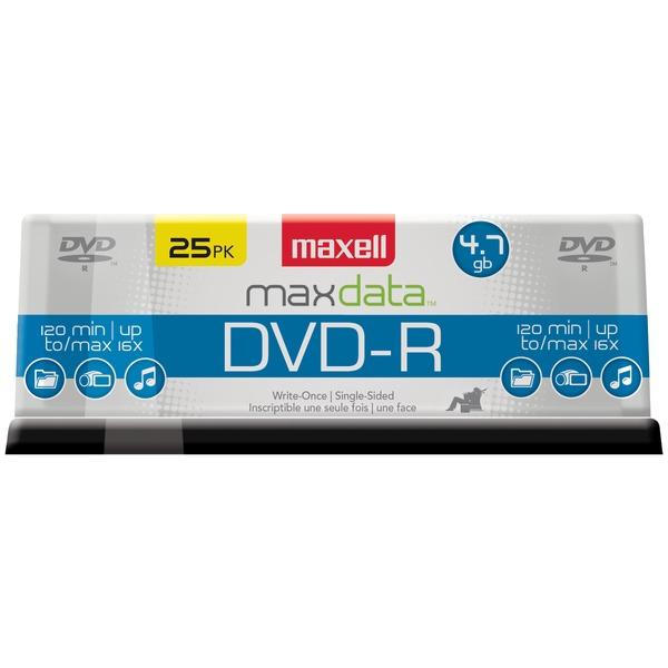MAXELL 638010 4.7GB 120-Minute DVD-Rs (25-ct Spindle) - High quality product image showing MAXELL 638010 4.7GB 120-Minute DVD-Rs (25-ct Spindle) details and features