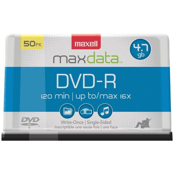 MAXELL 638011 4.7GB 120-Minute DVD-Rs (50-ct Spindle)