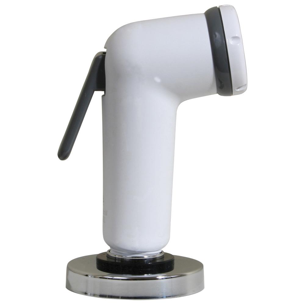 SCANDVIK 10196P STRAIGHT HANDLE PULL OUT SPRAYER - WHITE W/ 6FT HOSE - The Twister Group Tools product