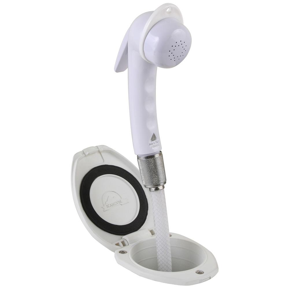 SCANDVIK 12107P RECESSED SHOWER W/ 6FT HOSE - EURO SPRAY - High quality product image showing SCANDVIK 12107P RECESSED SHOWER W/ 6FT HOSE - EURO SPRAY details and features