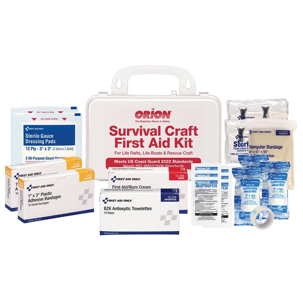 ORION 816 SURVIVAL CRAFT FIRST AID KIT IN A HARD PLASTIC CASE - High quality product image showing ORION 816 SURVIVAL CRAFT FIRST AID KIT IN A HARD PLASTIC CASE details and features