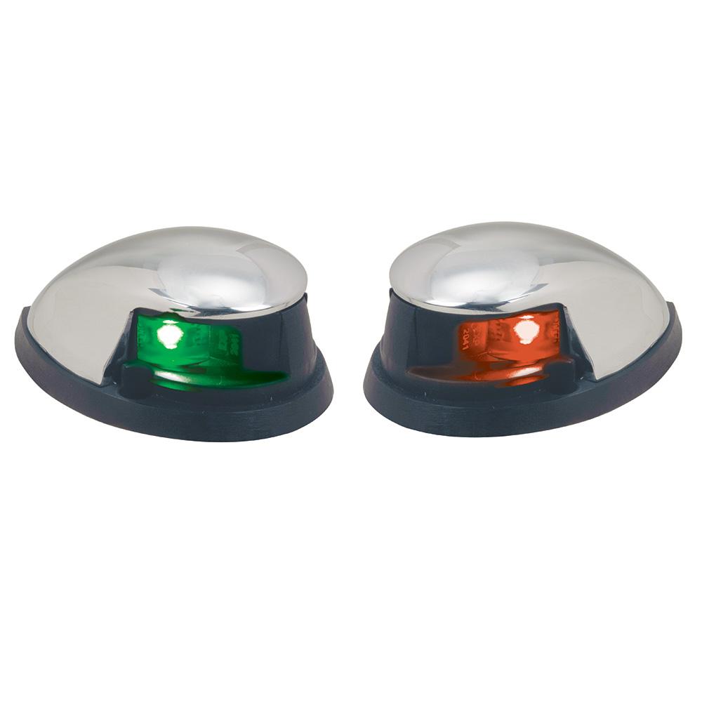 PERKO 0648DP0CHR RED/GREEN H0RIZONTAL MOUNT SIDE LIGHTS PAIR - The Twister Group Tools product