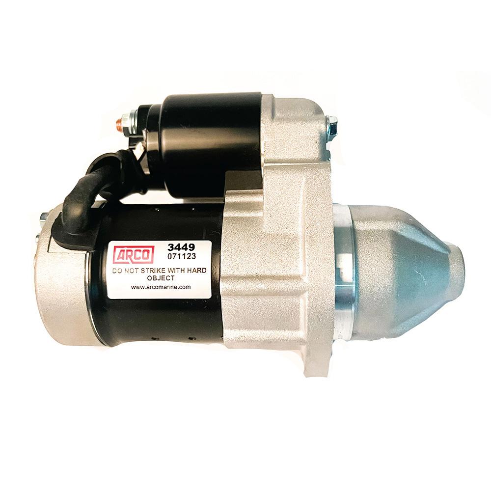 ARCO 3449 Original Equipment Quality Replacement Suzuki & OMC Outboard Starter - 2005-2018 Models - High quality product image showing ARCO 3449 Original Equipment Quality Replacement Suzuki & OMC Outboard Starter - 2005-2018 Models details and features