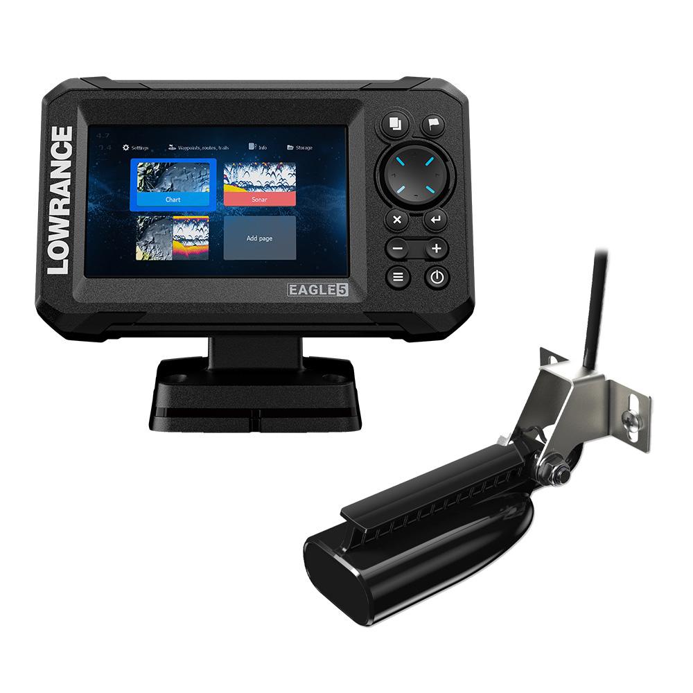 LOWRANCE 000-16226-001 Eagle 5 Combo - SplitShot Transducer w/C-MAP Charts - The Twister Group product