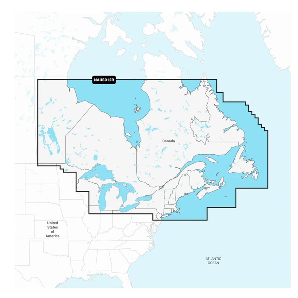 GARMIN 010-C1466-30 NAUS012R - Canada, East & Great Lakes - Navionics+ - High quality product image showing GARMIN 010-C1466-30 NAUS012R - Canada, East & Great Lakes - Navionics+ details and features