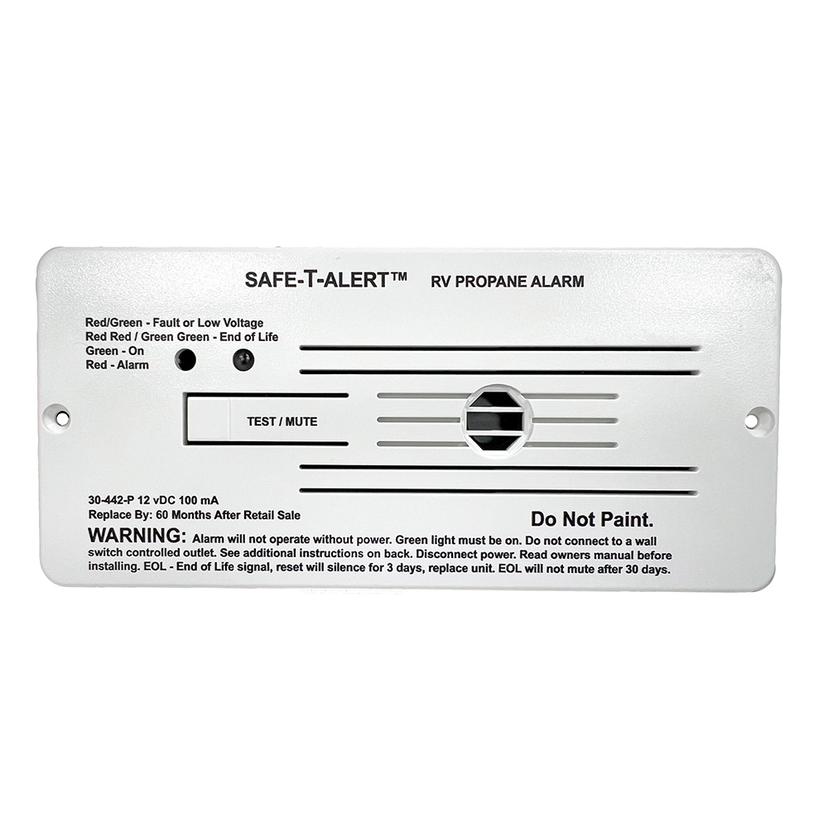 SAFE-T-ALERT 30-442-P-WT 30 Series 12V RV Propane Alarm - White