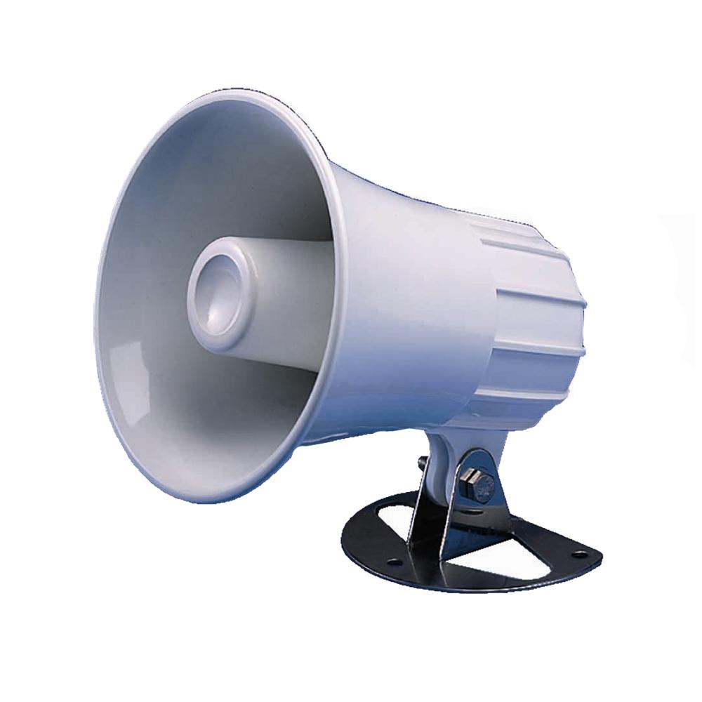STANDARD HORIZON 220SW 4.5 INCH ROUND HAILER/PA HORN - WHITE - High quality product image showing STANDARD HORIZON 220SW 4.5 INCH ROUND HAILER/PA HORN - WHITE details and features