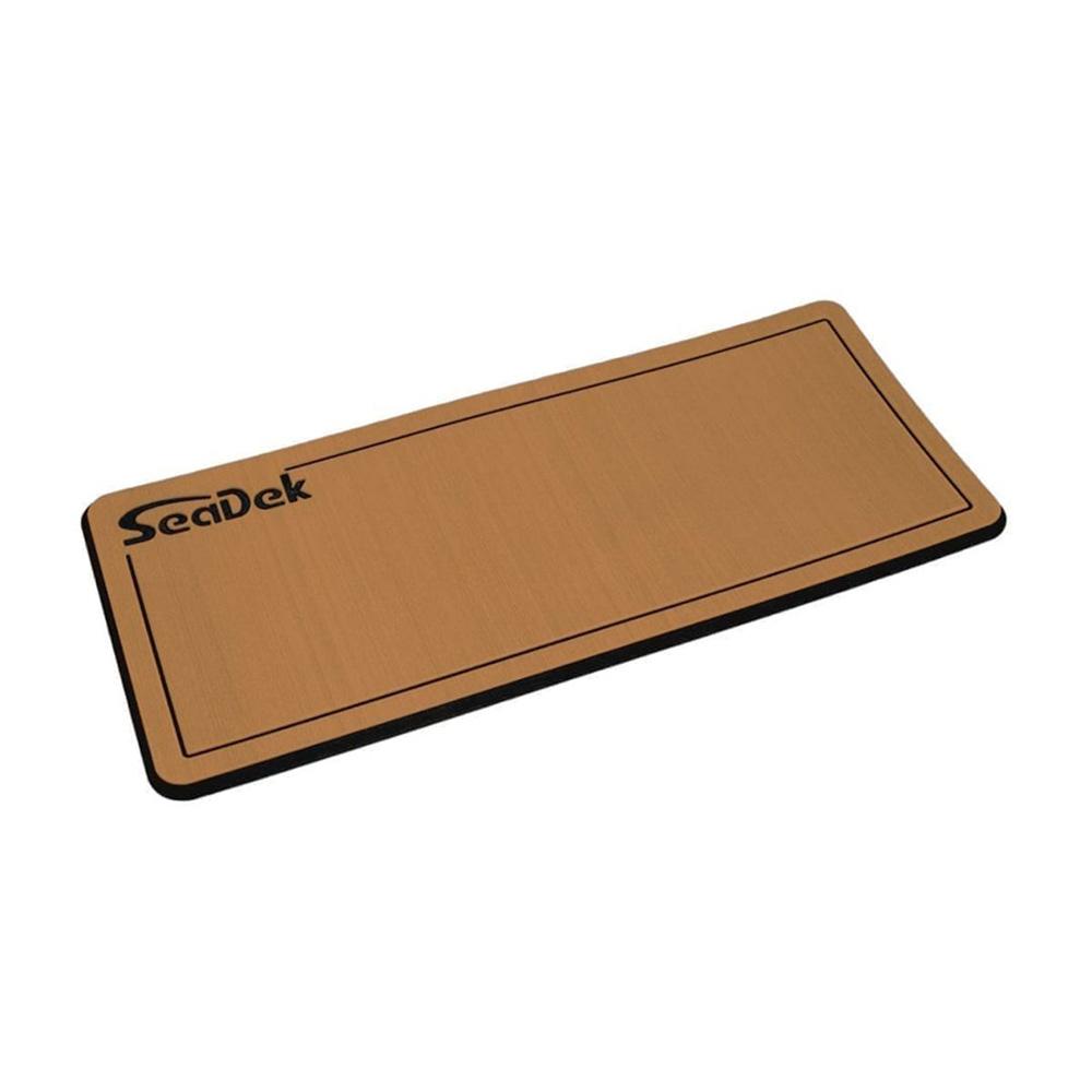 SEADEK 37926-80327 16 INCH x 39 INCH 20mm Dual Density Large Helm Pad w/Logo - Brushed Texture - Mocha/Black (406.4mm x 990.6mm x 20mm) - High quality product image showing SEADEK 37926-80327 16 INCH x 39 INCH 20mm Dual Density Large Helm Pad w/Logo - Brushed Texture - Mocha/Black (406.4mm x 990.6mm x 20mm) details and features