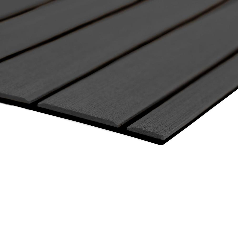 SEADEK 32279-80067 40 INCH x 80 INCH 6mm Teak Full Sheet - Brushed Texture - Dark Grey/Black (1016mm x 2032mm x 6mm) - High quality product image showing SEADEK 32279-80067 40 INCH x 80 INCH 6mm Teak Full Sheet - Brushed Texture - Dark Grey/Black (1016mm x 2032mm x 6mm) details and features