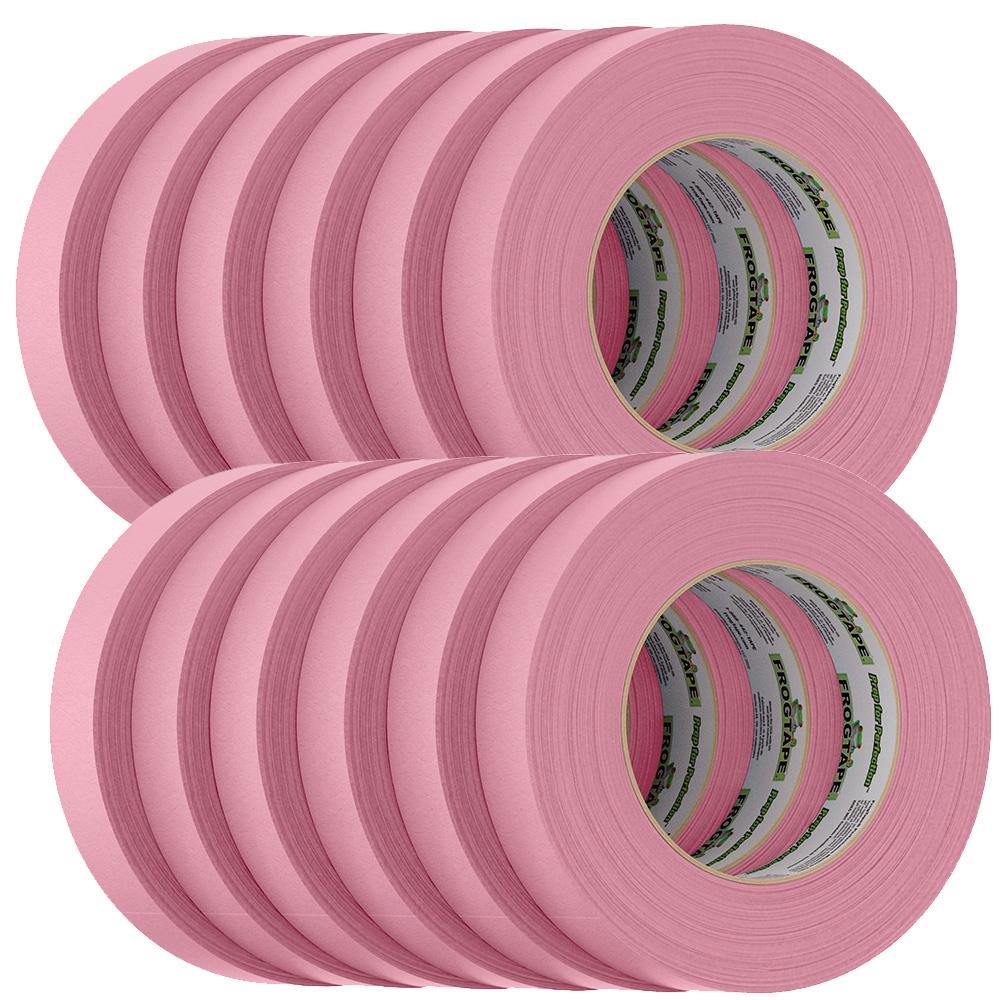 FROGTAPE 105333 CP 325 Medium-High Adhesion Masking Tape - 24MM x 55M x 6-Pack - Pink - Rated for 325 degrees F - The Twister Group Tools product