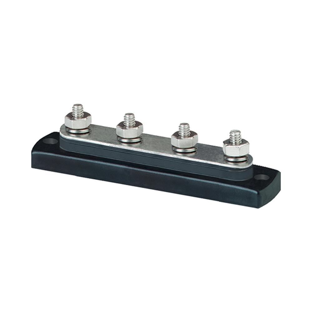 BLUE SEA 2305 MINIBUS 100 AMPERE COMMON BUSBAR 4 X 10-32 STUD TERMINAL - High quality product image showing BLUE SEA 2305 MINIBUS 100 AMPERE COMMON BUSBAR 4 X 10-32 STUD TERMINAL details and features