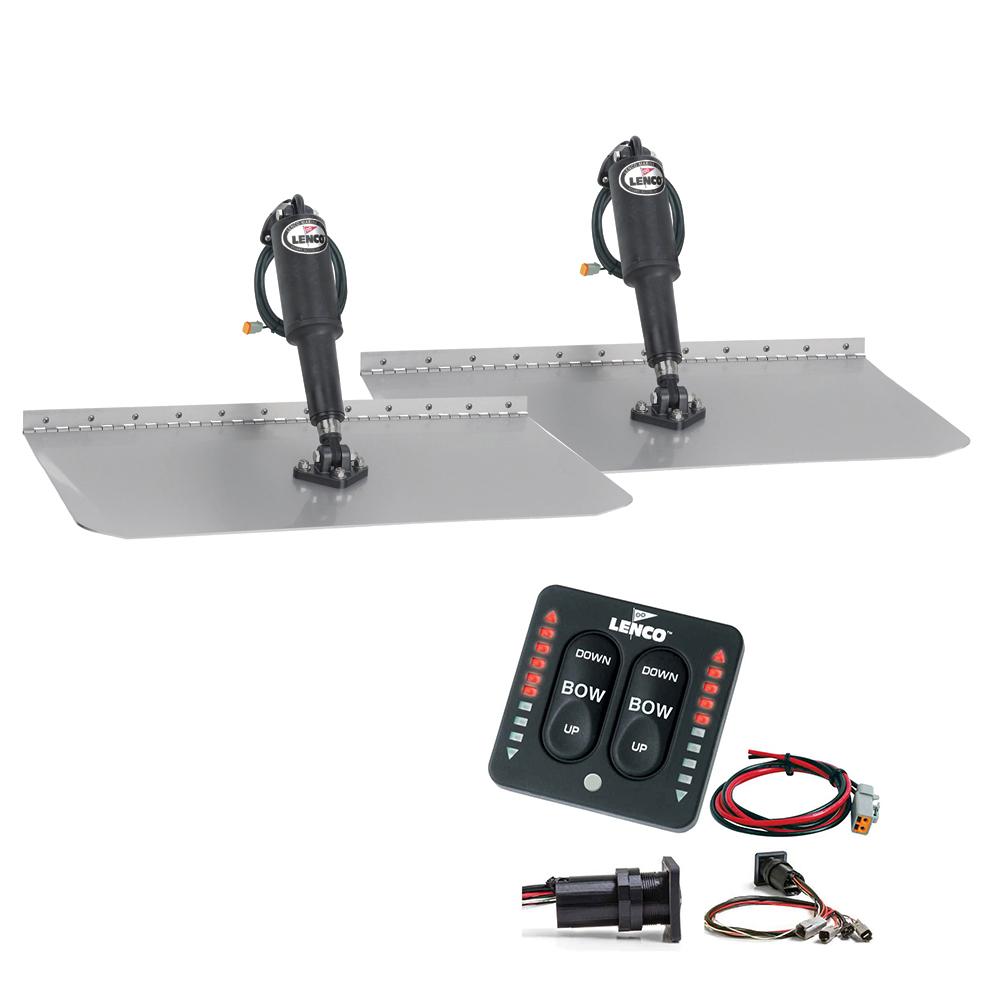 LENCO 15109-103 12 INCH X 12 INCH STANDARD TRIM TAB KIT WITH LED INDICATOR SWITCH KIT 12V - High quality product image showing LENCO 15109-103 12 INCH X 12 INCH STANDARD TRIM TAB KIT WITH LED INDICATOR SWITCH KIT 12V details and features