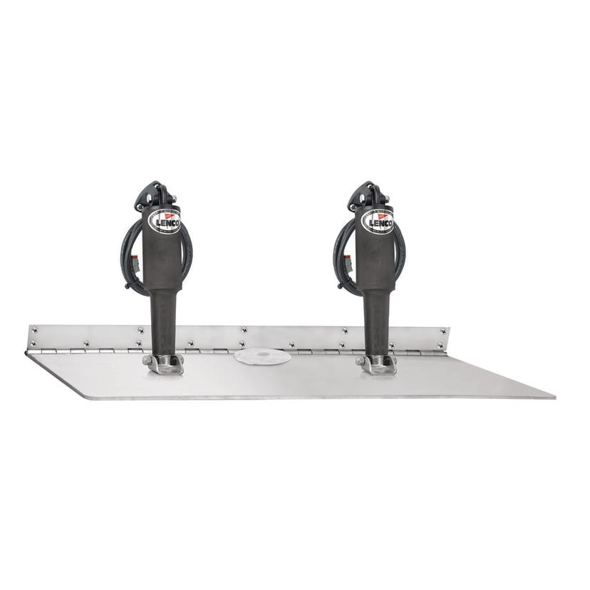 LENCO 15023-101 16 INCH x 30 INCH Dual Actuator Super Strong Trim Tab Kit w/o Switch Kit 12V
