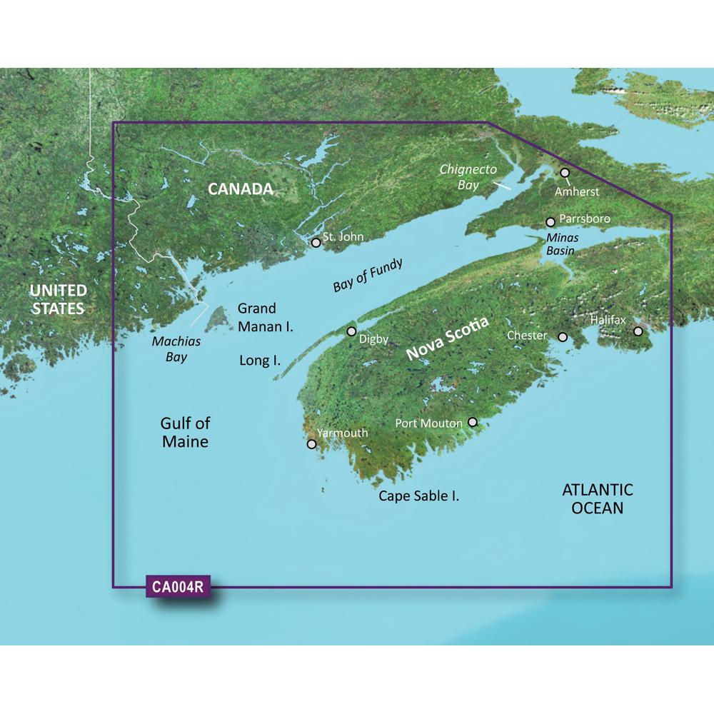 GARMIN 010-C0690-00 BLUECHART G2 VISION HD - VCA004R - BAY OF FUNDY - MICROSD;/SD - The Twister Group Tools product