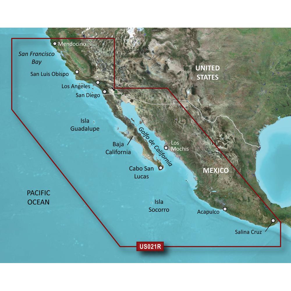GARMIN 010-C0722-00 BLUECHART G2 VISION HD - VUS021R - CALIFORNIA-MEXICO - MICROSD;/SD - High quality product image showing GARMIN 010-C0722-00 BLUECHART G2 VISION HD - VUS021R - CALIFORNIA-MEXICO - MICROSD;/SD details and features