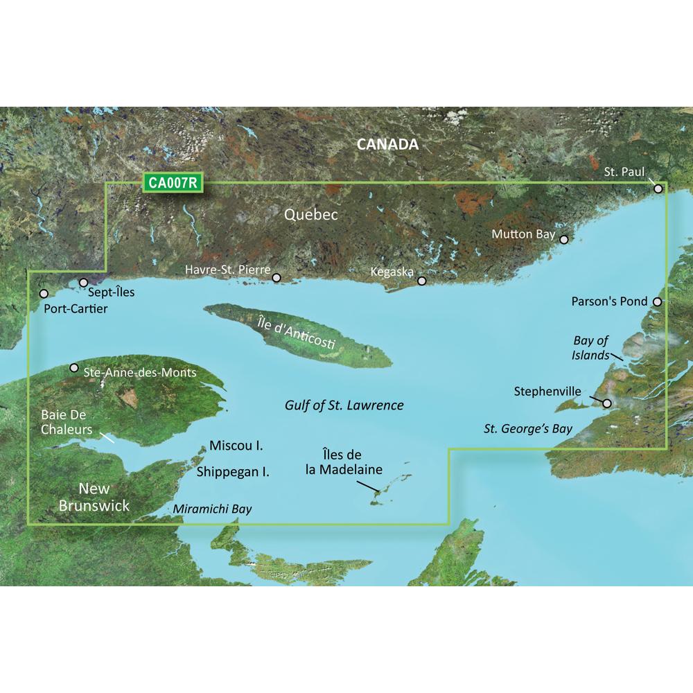 GARMIN 010-C0693-00 BLUECHART G2 VISION HD - VCA007R - LES MECHINS - ST. GEORGES BAY - MICROSD/SD - The Twister Group Tools product