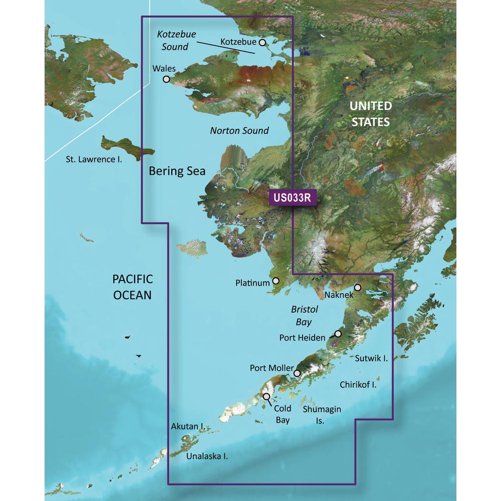 GARMIN 010-C0734-00 BLUECHART G2 VISION HD - VUS033R - BRISTOL BAY - KOTZEBUE SND. - MICROSD/SD - High quality product image showing GARMIN 010-C0734-00 BLUECHART G2 VISION HD - VUS033R - BRISTOL BAY - KOTZEBUE SND. - MICROSD/SD details and features
