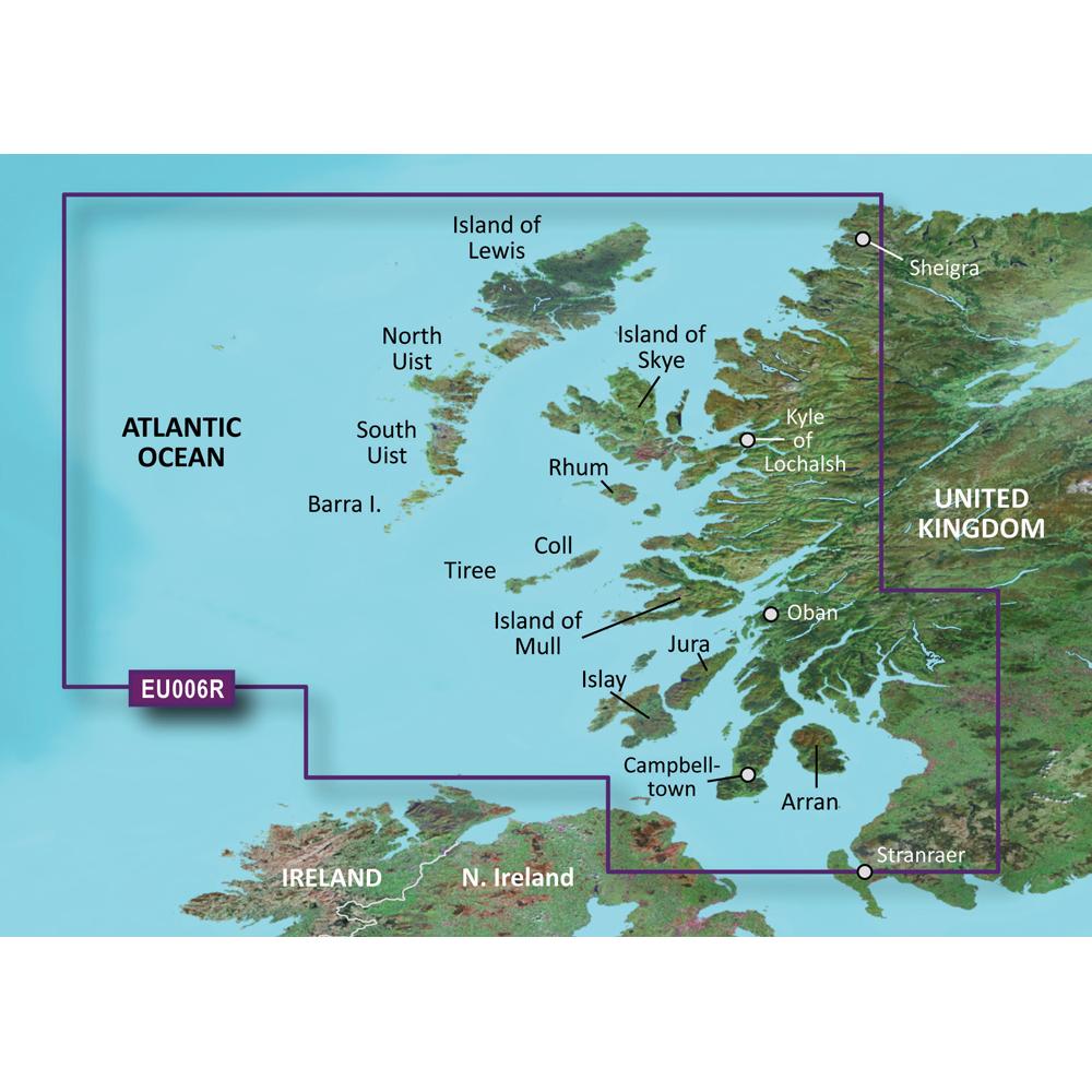 GARMIN 010-C0765-00 BLUECHART G2 VISION HD - VEU006R - SCOTLAND, WEST COAST - MICROSD;/SD - High quality product image showing GARMIN 010-C0765-00 BLUECHART G2 VISION HD - VEU006R - SCOTLAND, WEST COAST - MICROSD;/SD details and features
