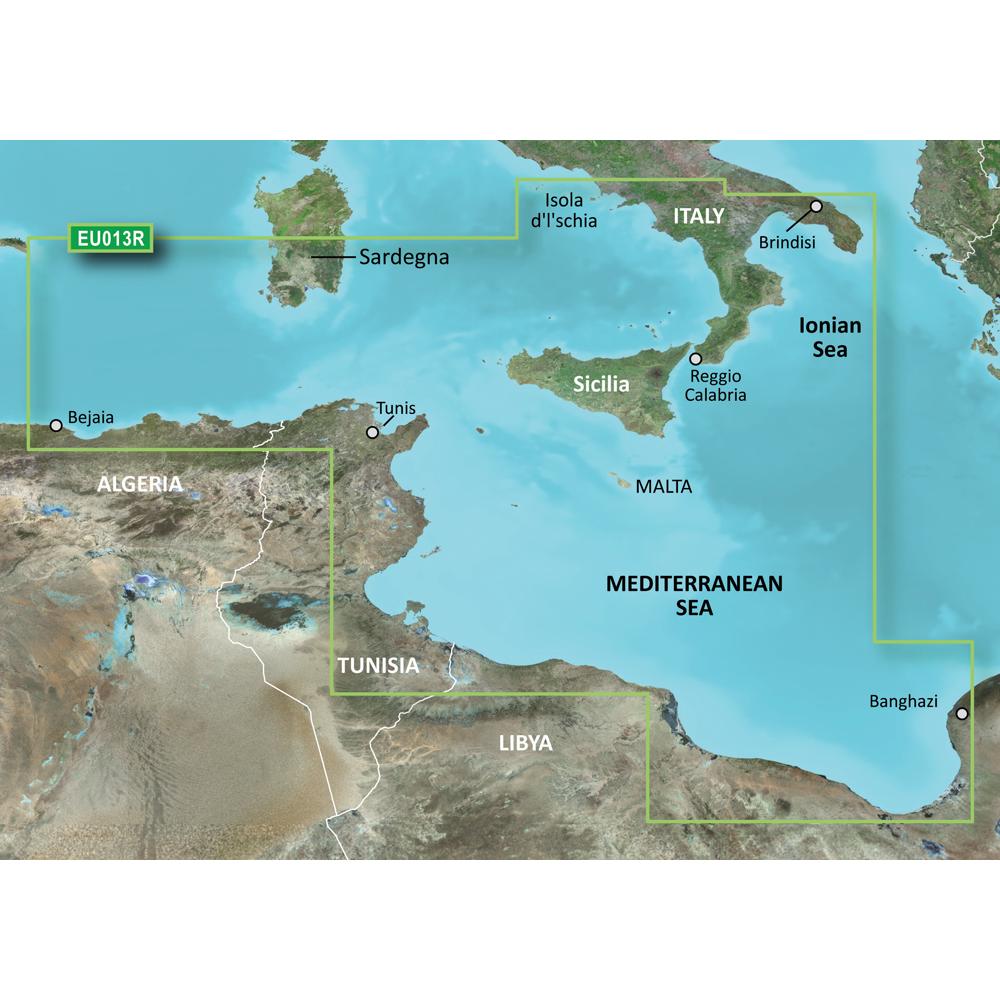 GARMIN 010-C0771-00 BLUECHART G2 VISION HD - VEU013R - ITALY SOUTHWEST & TUNISIA - MICROSD/SD - High quality product image showing GARMIN 010-C0771-00 BLUECHART G2 VISION HD - VEU013R - ITALY SOUTHWEST & TUNISIA - MICROSD/SD details and features