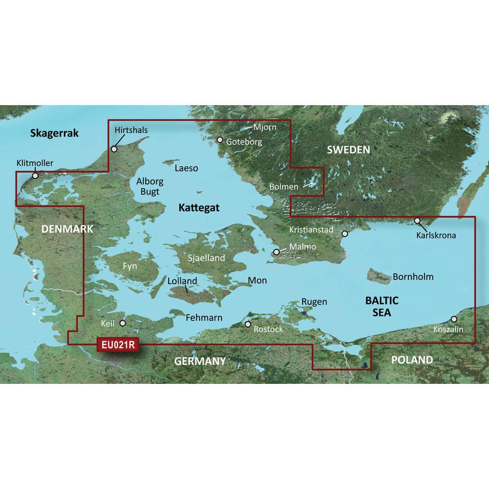 GARMIN 010-C0777-00 BLUECHART G2 VISION HD - VEU021R - DENMARK EAST & SWEDEN SOUTHEAST - MICROSD/SD - The Twister Group Tools product