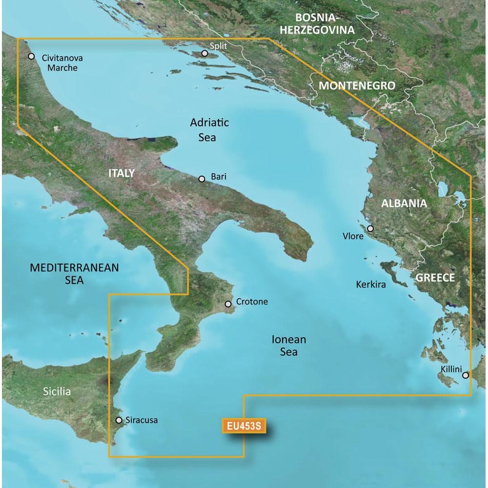 GARMIN 010-C0797-00 BLUECHART G2 VISION HD - VEU453S - ADRIATIC SEA, SOUTH COAST - MICROSD;/SD - High quality product image showing GARMIN 010-C0797-00 BLUECHART G2 VISION HD - VEU453S - ADRIATIC SEA, SOUTH COAST - MICROSD;/SD details and features