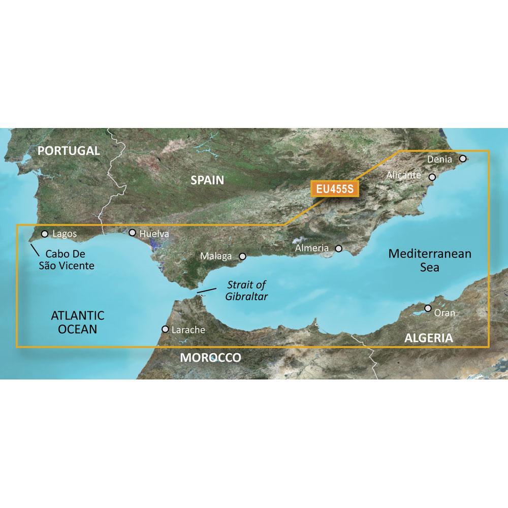 GARMIN 010-C0799-00 BLUECHART G2 VISION HD - VEU455S - ALICANTE TO CABO DE SAO VICENTE - MICROSD;/SD - High quality product image showing GARMIN 010-C0799-00 BLUECHART G2 VISION HD - VEU455S - ALICANTE TO CABO DE SAO VICENTE - MICROSD;/SD details and features