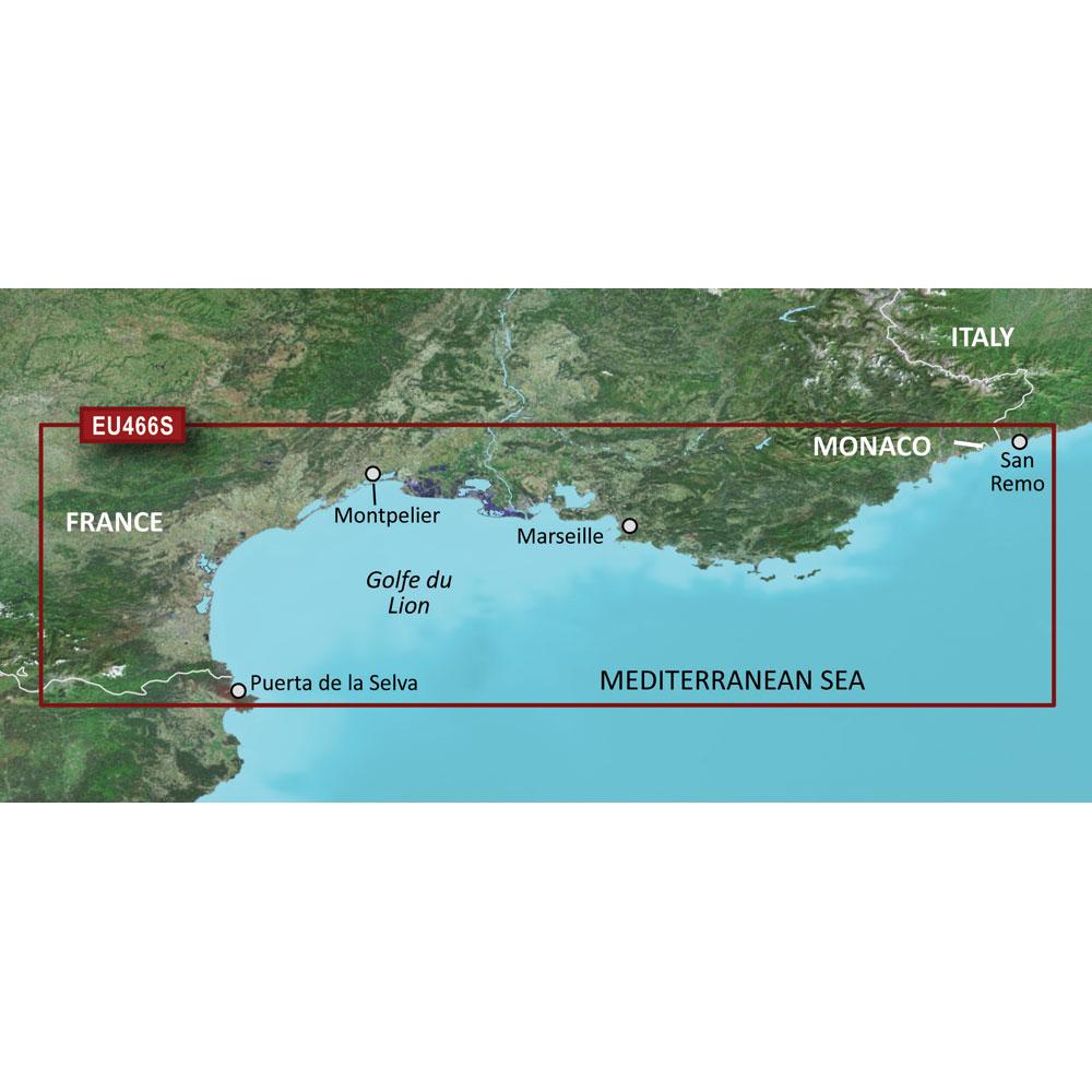 GARMIN 010-C0810-00 BLUECHART G2 VISION HD - VEU466S - GOLFE DU LION TO SAN REMO - MICROSD;/SD - High quality product image showing GARMIN 010-C0810-00 BLUECHART G2 VISION HD - VEU466S - GOLFE DU LION TO SAN REMO - MICROSD;/SD details and features