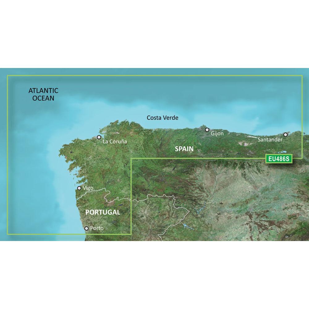 GARMIN 010-C0830-00 BLUECHART G2 VISION HD - VEU486S - GALICIA & ASTURIAS - MICROSD/SD - High quality product image showing GARMIN 010-C0830-00 BLUECHART G2 VISION HD - VEU486S - GALICIA & ASTURIAS - MICROSD/SD details and features