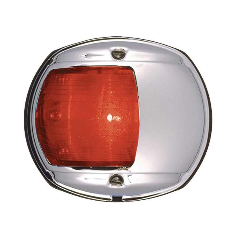 PERKO 0170MP0DP3 LED SIDE LIGHT - RED - 12V - CHROME PLATED HOUSING