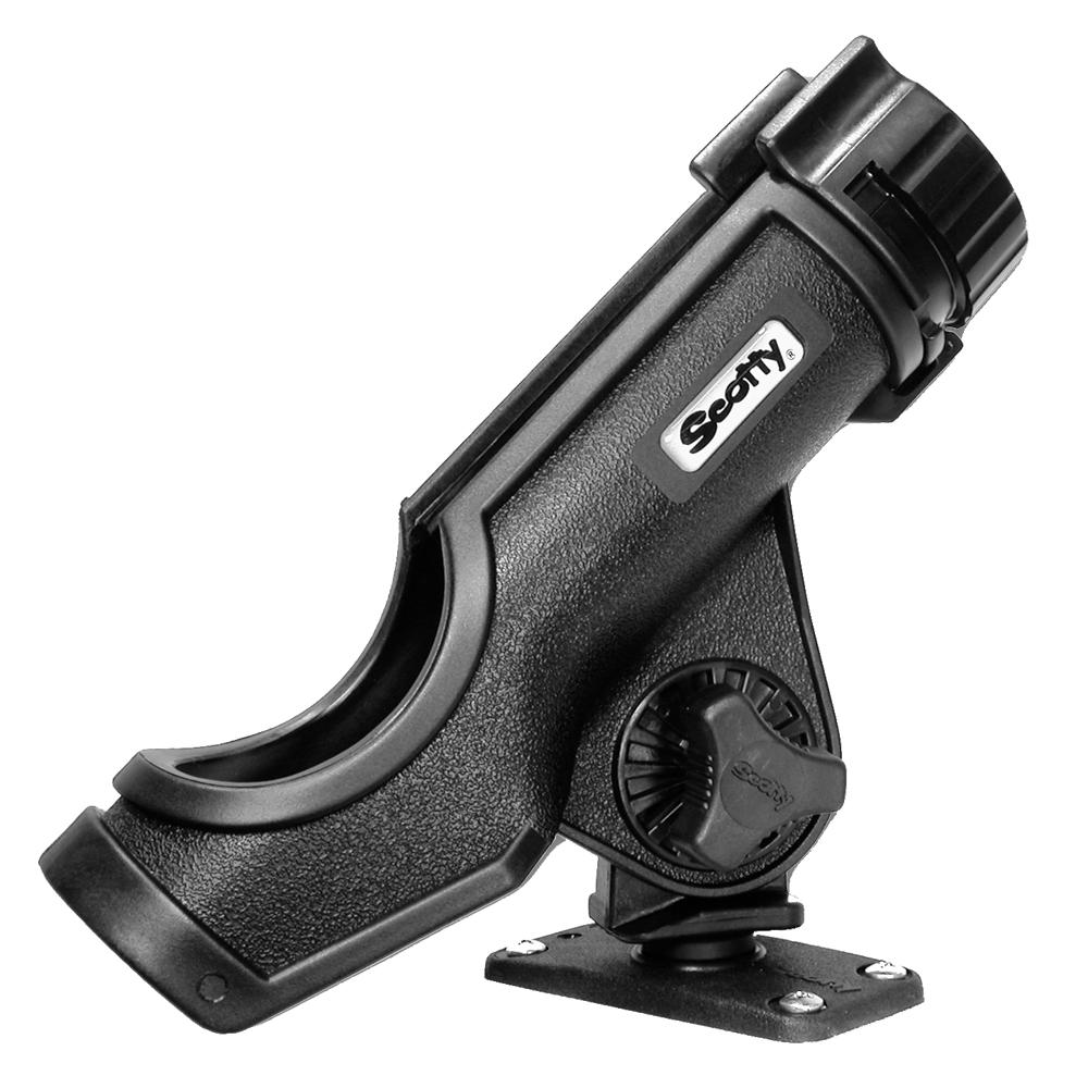 SCOTTY 231-BK POWERLOCK ROD HOLDER BLACK WITH 244 FLUSH DECK MOUNT - High quality product image showing SCOTTY 231-BK POWERLOCK ROD HOLDER BLACK WITH 244 FLUSH DECK MOUNT details and features