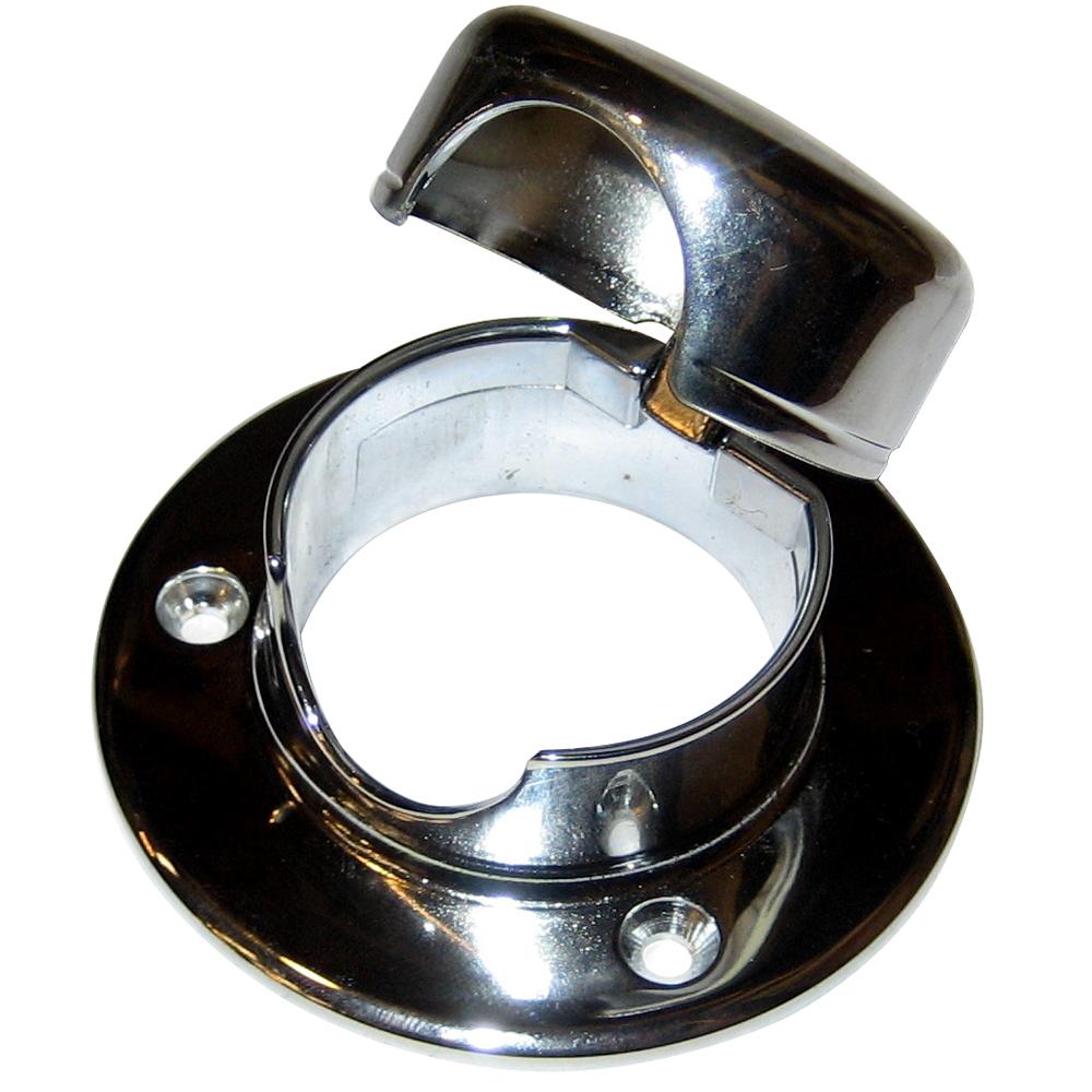 PERKO 0757DP0CHR ROPE & CHAIN DECK PIPE WITH HINGED COVER - High quality product image showing PERKO 0757DP0CHR ROPE & CHAIN DECK PIPE WITH HINGED COVER details and features