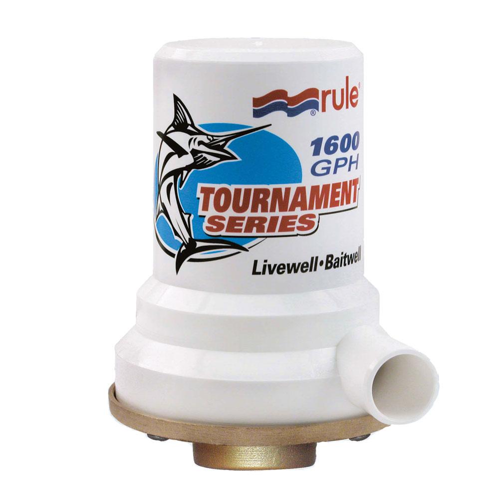 RULE 209B TOURNAMENT SERIES BRONZE BASE 1600 GPH LIVEWELL PUMP - The Twister Group Tools product