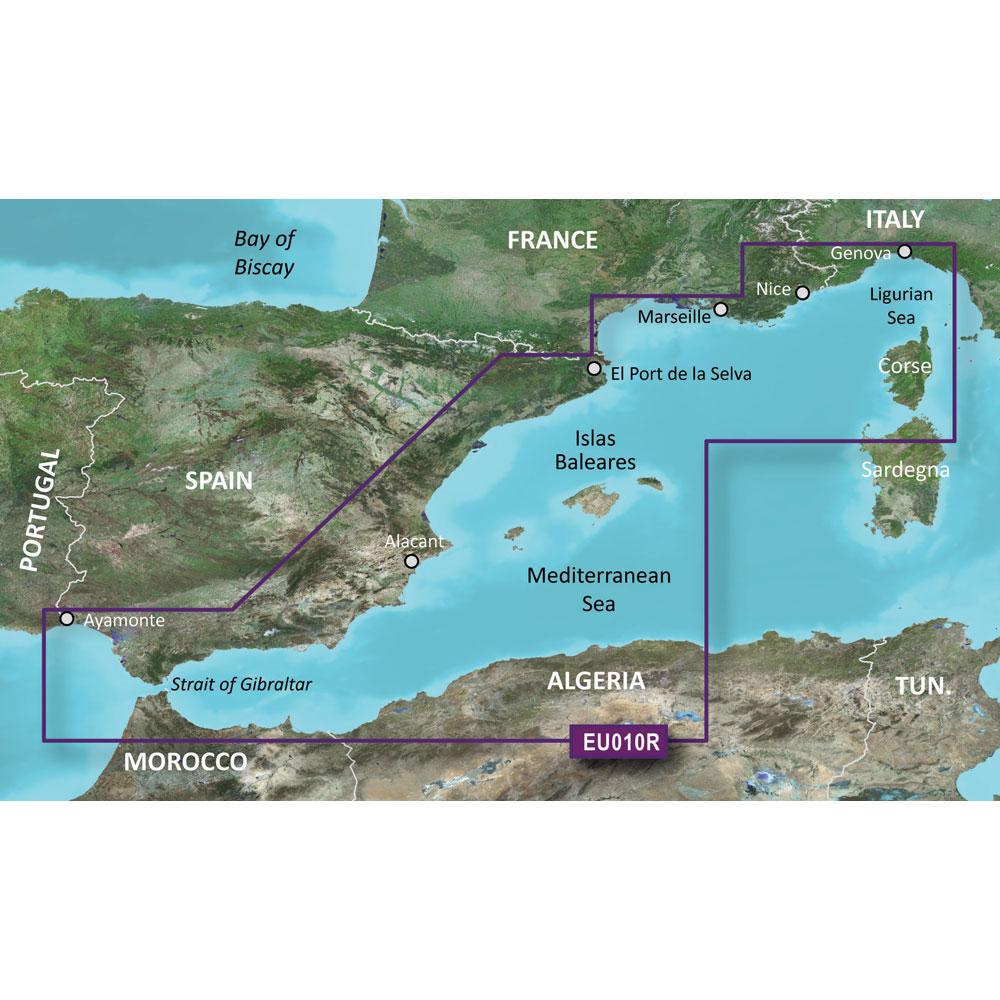 GARMIN 010-C0768-20 BLUECHART G2 HD - HXEU010R - SPAIN MEDITERRANEAN COAST - MICROSD/SD - High quality product image showing GARMIN 010-C0768-20 BLUECHART G2 HD - HXEU010R - SPAIN MEDITERRANEAN COAST - MICROSD/SD details and features